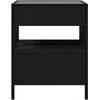 Kavos staliukas su Infinity LED lemputėmis, juodas, 40x40x51cm