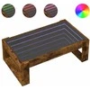 Kavos staliukas su Infinity LED lemputėmis, dūminis, 90x53x30cm