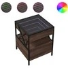 Kavos staliukas su Infinity LED lemputėmis, rudas, 40x40x51cm