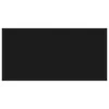Kavos staliukas su juodu stiklu, juodas, 100x50x35cm