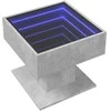 Kavos staliukas su LED, betono, 50x50x45cm, apdirbta mediena