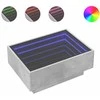Kavos staliukas su LED, betono, 70x50x30cm, apdirbta mediena