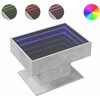Kavos staliukas su LED, betono, 70x50x45cm, apdirbta mediena