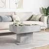 Kavos staliukas su LED, betono, 70x50x45cm, apdirbta mediena