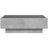 Kavos staliukas su LED, betono, 90x50x30cm, apdirbta mediena