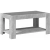 Kavos staliukas su LED, betono, 93x53x45cm, apdirbta mediena