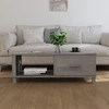 Kavos staliukas HAMAR, šviesiai pilkas, 100x55x35cm, pušis