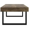 Kavos staliukas, tamsiai rudas/juodas, 120x60x40cm, MDF/geležis