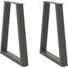 Kavos staliuko kojelės, 2 vnt., antracito, 50x(72-73)cm