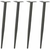 Kavos staliuko kojelės, 4 vnt., antracito, 72-73cm, plienas