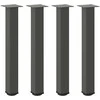 Konsolinio stalo kojos, 4 vnt., antracito spalvos, 72-74 cm, plienas