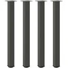 Baro stalo kojos, 4 vnt., antracito spalvos, 100-102 cm, plienas