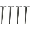 Kavos staliuko kojelės, 4 vnt., antracito, 42-43cm, plienas