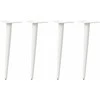 Kavos staliuko kojelės, 4 vnt., balta, 30-31cm, plienas