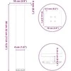 Kavos staliuko kojelės, 4 vnt., baltos, 30-32 cm, plienas