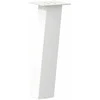 Kavos staliuko kojelės, 4 vnt., baltos, 42 cm, plienas