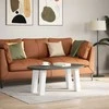 Kavos staliuko kojelės, 4 vnt., baltos, 42 cm, plienas