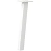 Kavos staliuko kojelės, 4 vnt., baltos, 42 cm, plienas
