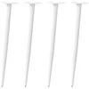 Kavos staliuko kojelės, 4 vnt., balta, 72-73cm, plienas