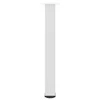 Konsolinio stalo kojelės, 4 vnt., baltos, 72-74 cm, plienas