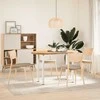 Konsolinio stalo kojelės, 4 vnt., baltos, 72-74 cm, plienas