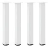 Konsolinio stalo kojelės, 4 vnt., baltos, 72-74 cm, plienas