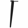 Kavos staliuko kojelės, 4 vnt., juoda, 30-31cm, plienas