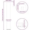 Kavos staliuko kojelės, 4 vnt., juodos, 30-32 cm, plienas