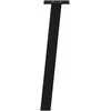 Kavos staliuko kojelės, 4 vnt., juodos, 42 cm, plienas
