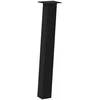 Konsolinio stalo kojos, 4 vnt., juodos, 72 cm, plienas
