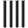Baro stalo kojos, 4 vnt., juodos, 90-92 cm, plienas