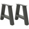 Kavos staliuko kojelės, A formos, 2 vnt., 50x(30-31)cm