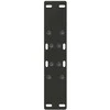 Kavos staliuko kojelės, A formos, 2 vnt., juodos, 50x(42-43) cm, plienas