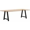 Valgomojo stalo kojelės, A formos, 2 vnt., juodos, 80x(72-73) cm, plienas