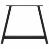 Kavos staliuko kojelės, A formos, 2 vnt., juoda, 100x(72-73)cm