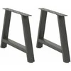 Kavos staliuko kojelės, A formos, 2 vnt., 60x(42-43)cm