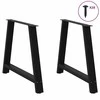 Kavos staliuko kojelės, A formos, 2 vnt., juoda, 90x(72-73)cm