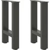 Kavos staliuko kojelės, antracito, 2 vnt., 28x(42-43)cm