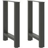 Kavos staliuko kojelės, antracito, 2 vnt., 60x(72-73)cm