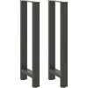 Baro stalo kojos, antracito spalvos, 2 vnt., 50x(100-101) cm, plienas