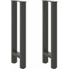 Kavos staliuko kojelės, antracito, 2 vnt., 38x(72-73)cm