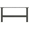 Kavos staliuko kojos, antracito spalvos, 2 vnt., 70x(30-31) cm, plienas