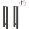 Kavos staliuko kojelės, antracito, 2 vnt., 38x(72-73)cm