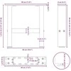Kavos staliuko kojelės, antracito, 2 vnt., 30x(30-31)cm