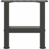 Kavos staliuko kojos, antracito spalvos, 2 vnt., 40x(30-31) cm, plienas