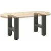 Kavos staliuko kojelės, antracito, 2 vnt., 30x(30-31)cm
