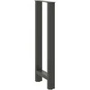 Baro stalo kojos, antracito spalvos, 2 vnt., 50x(100-101) cm, plienas