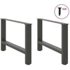Kavos staliuko kojelės, antracito, 2 vnt., 70x(42-43)cm