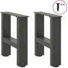 Kavos staliuko kojelės, antracito, 2 vnt., 30x(30-31)cm