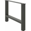 Kavos staliuko kojelės, antracito, 2 vnt., 70x(42-43)cm